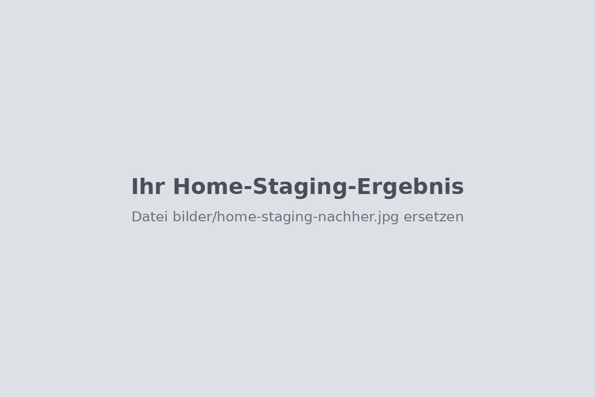 Derselbe Raum virtuell eingerichtet